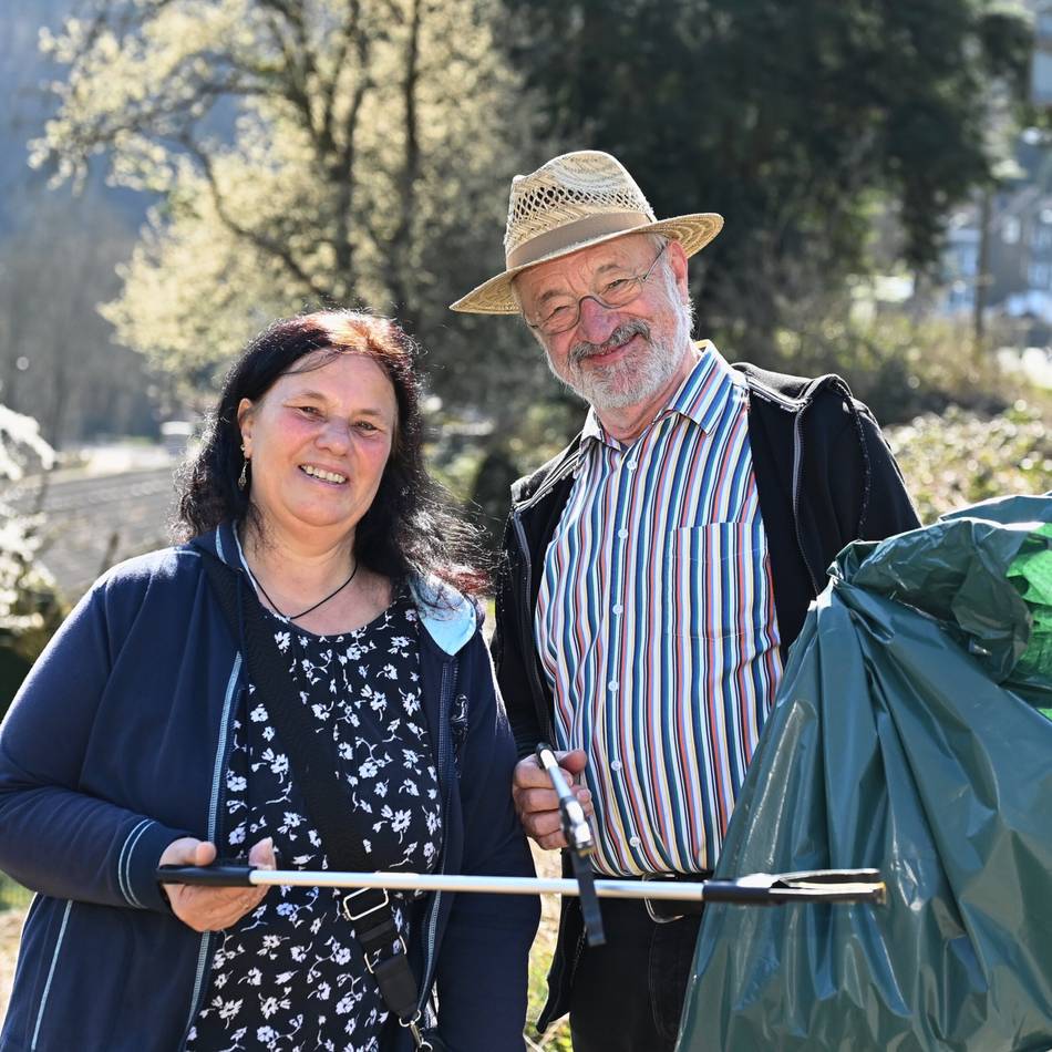 Wupperorte in Radevormwald: Freiwillige sammelten Müll an der Wupper