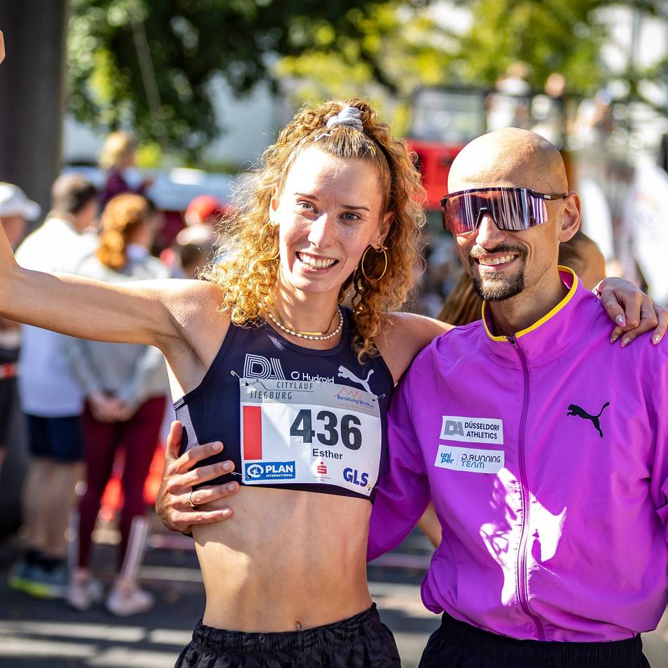 Laufpaar glänzt bei 10-Kilometer-Meisterschaft: Bronze für Esther und Hendrik Pfeiffer