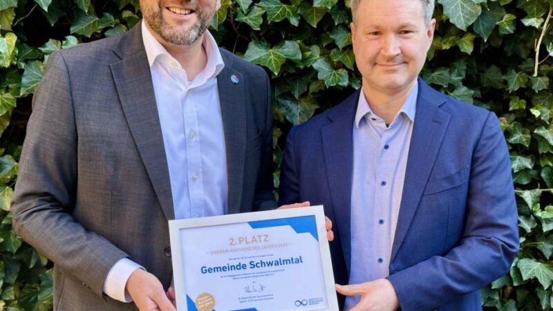 Energie-Kommune des Jahres: Zweiter Platz für Schwalmtal