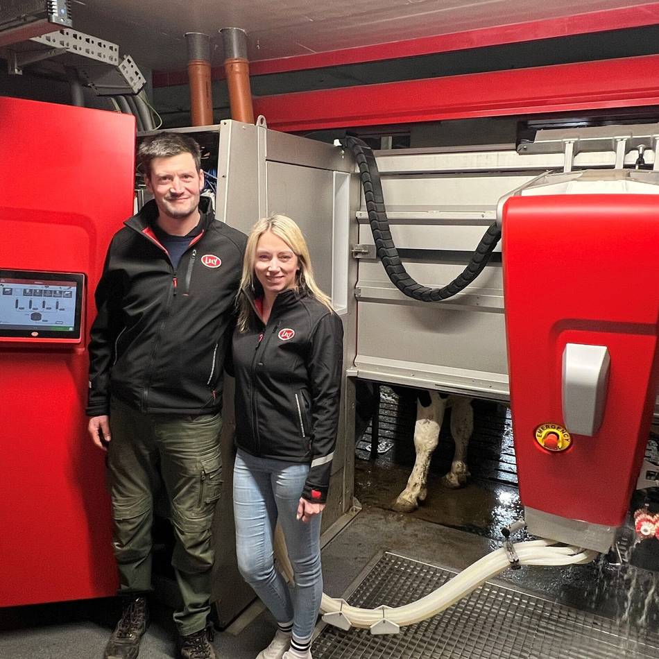 Erleichterung für einen Dülkener Landwirt: Der moderne Landwirt setzt beim Melken auf Robotik