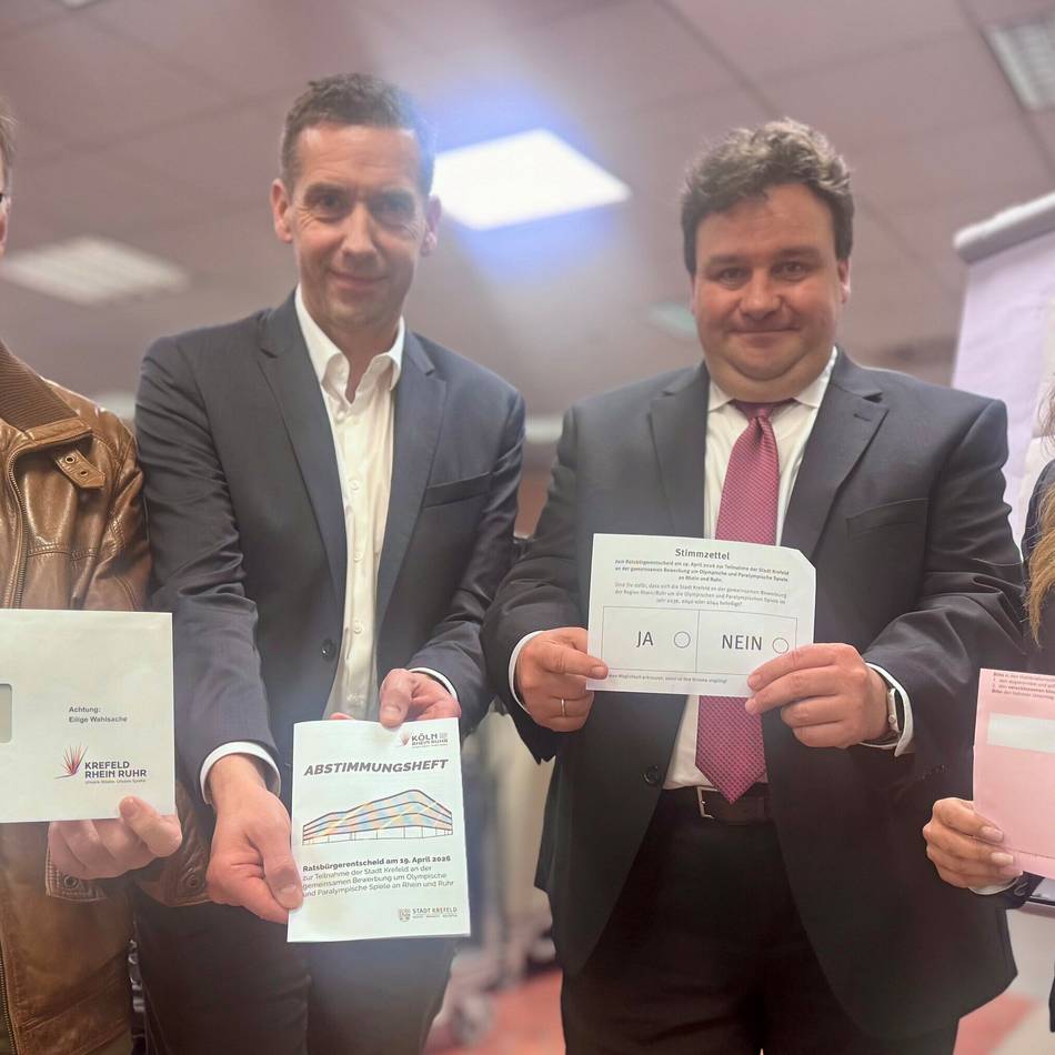 Ratsbürgerentscheid läuft an: Jetzt stimmen die Krefelder über Olympia ab