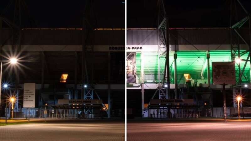 „Earth Hour“ in Mönchengladbach: Borussia-Stadion und weitere Wahrzeichen blieben dunkel