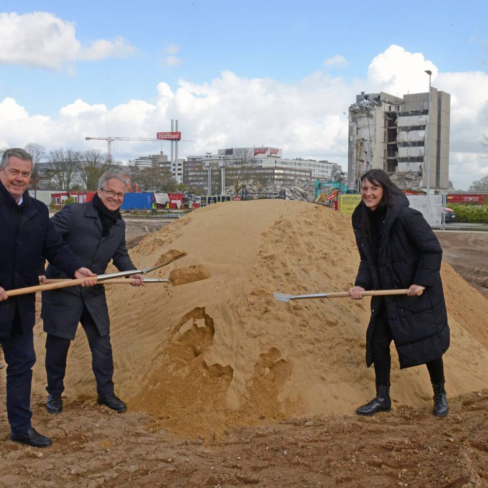 Spatenstich im Businesspark „City Dock Neuss“: Baustart für Hunderte neue Arbeitsplätze