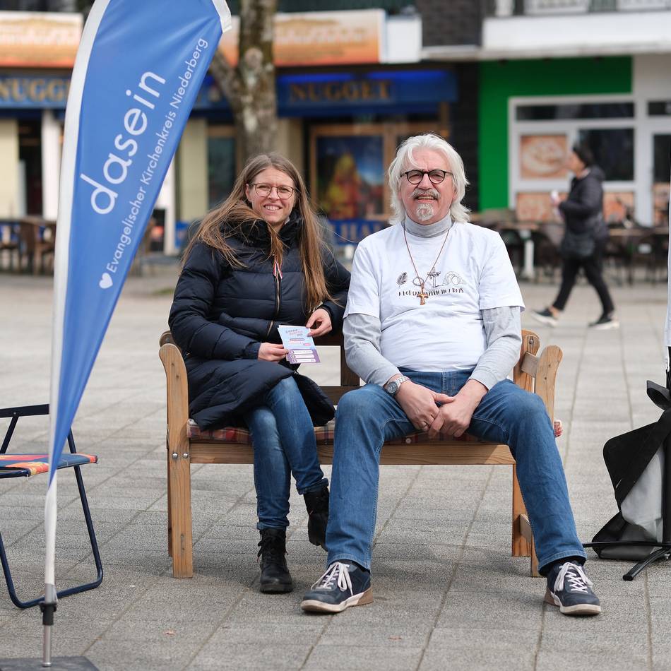 Gespräche in Heiligenhaus: Premiere auf dem Kirchplatz