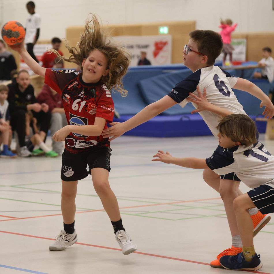 Spielfest beim TuS Rheindorf in Leverkusen: 200 Handball-Minis haben Ballkontakt – und jede Menge Spaß
