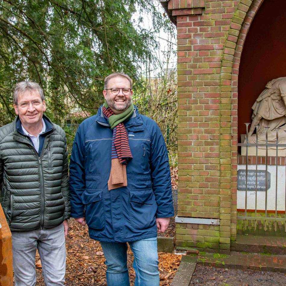 Projekt der Schulte-Staade-Stiftung in Kevelaer: „Diese Stelen am Kreuzweg hätten ihm gefallen“