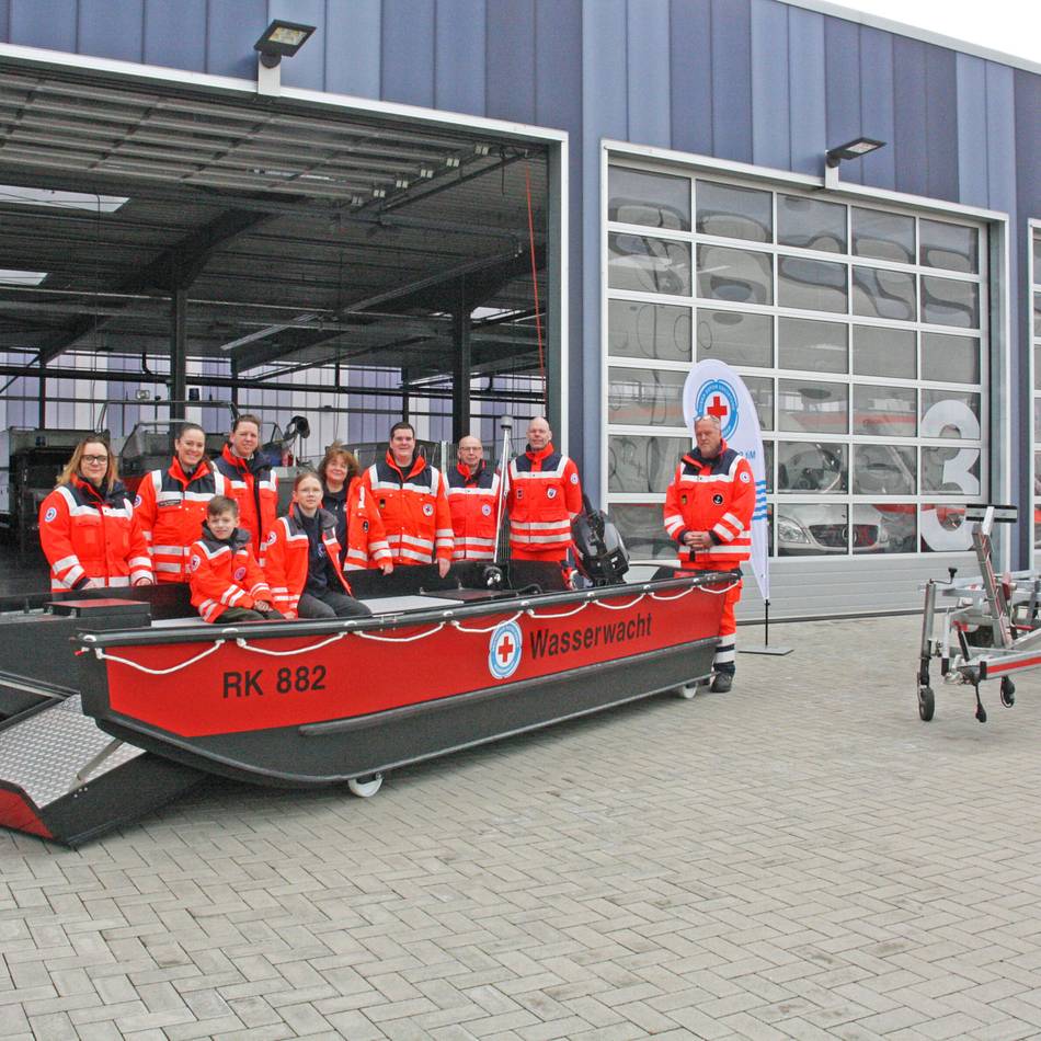 Neuanschaffung des DRK Krefeld: Hochwasser-Rettungsboot soll Einsätze leichter machen