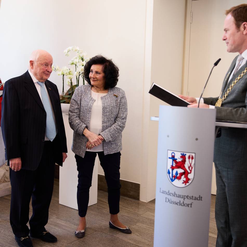 Auszeichnung im Düsseldorfer Rathaus: Ruth und Herbert Rubinstein – ein Leben für Aufklärung, Dialog und Erinnerung