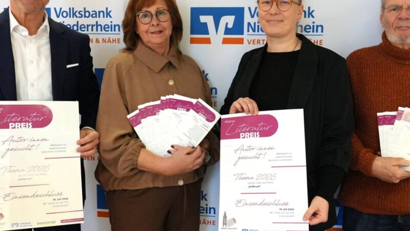 Kultur in Moers: Das ist das Literaturpreis-Thema 2026