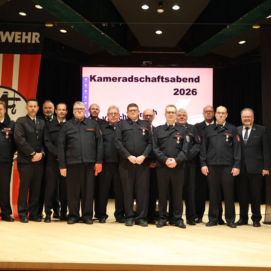 Freiwillige Feuerwehr Korschenbroich: Auszeichnungen für jahrzehntelange Mitgliedschaft