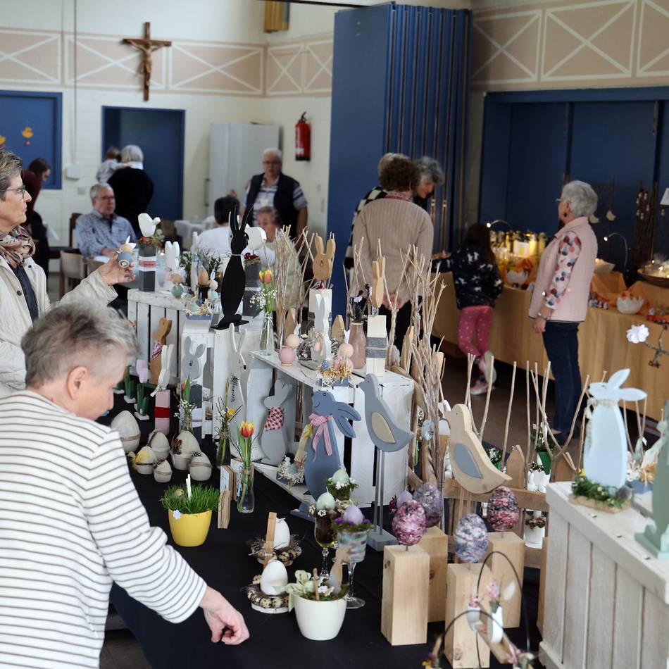 Basar vom Missionskreis Dionysius: Geschenkideen von Knistertüchern bis zu Plisseehasen