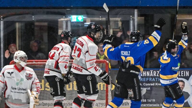 Sieg im letzten Relegationsspiel: 8:2 in Moers – Grefrather EG geht als Sieger aus der Abstiegsrunde hervor