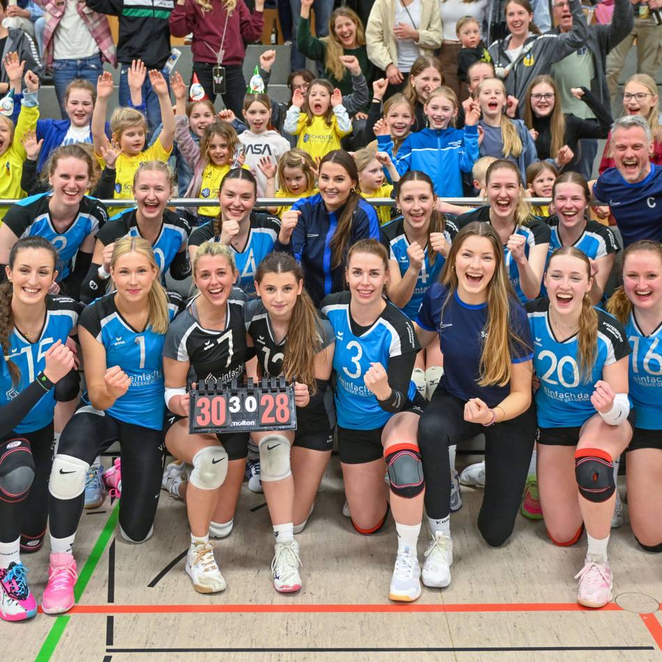 Volleyballerinnen am Ziel: Von wegen Relegation – VC Eintracht Geldern feiert Regionalliga-Rückkehr