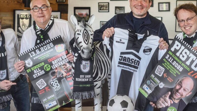 100 Jahre SV Rindern: Deshalb kickt Bayer Leverkusen an der Wasserburg
