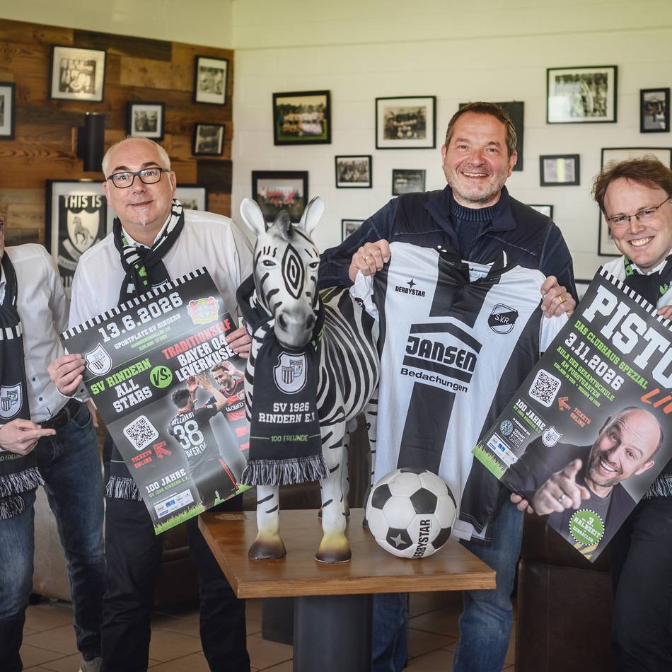 100 Jahre SV Rindern: Deshalb kickt Bayer Leverkusen an der Wasserburg