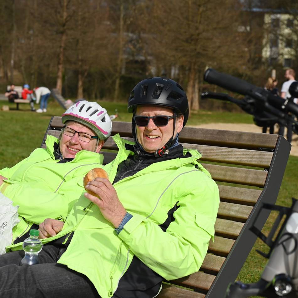 Frühlingsbeginn in Hückeswagen:  „Endlich wieder draußen sitzen“