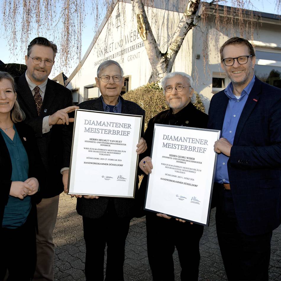 Van Huet & Weber aus Sonsbeck: Zwei Diamanten der Steinmetz-Kunst