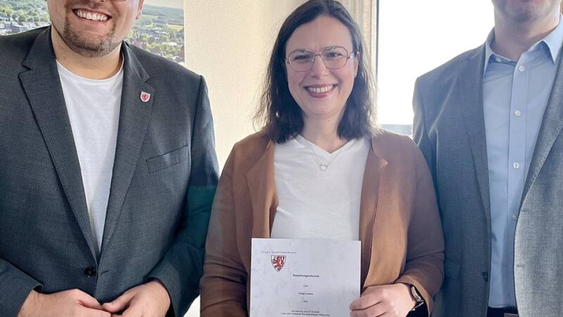 Verwaltung in Radevormwald: Neue Standesbeamtin eingeführt