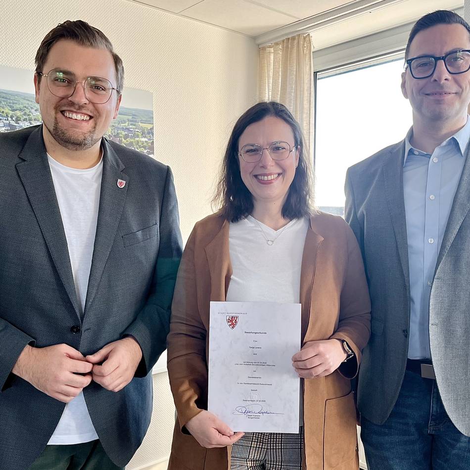 Verwaltung in Radevormwald: Neue Standesbeamtin eingeführt