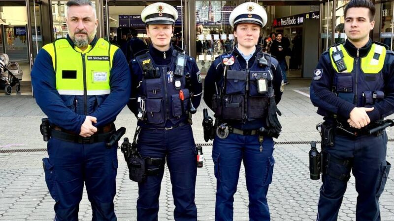 Projekt Sibu in Düsseldorf: Am Bahnhof gibt es jetzt die Viererstreife