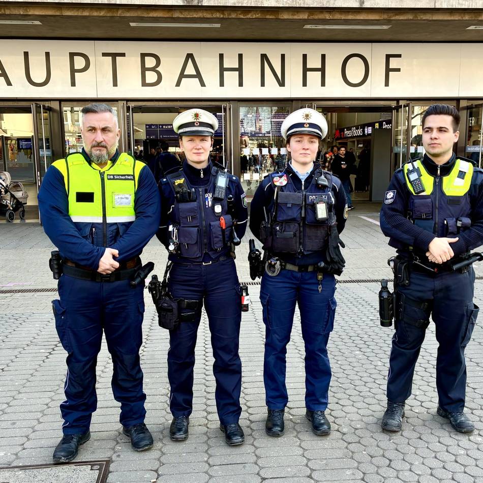 Projekt Sibu in Düsseldorf: Am Bahnhof gibt es jetzt die Viererstreife