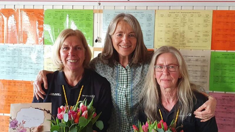 Wiescheider Treff in Langenfeld: Post-Zustellerinnen berichten über ihren schweren Job