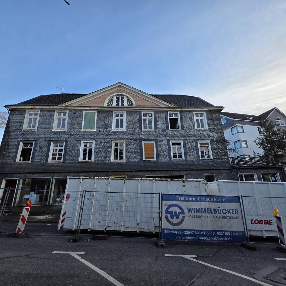 Haus Friedrichstraße 11-15 in Hückeswagen: Im Streit um die Abrissgenehmigung