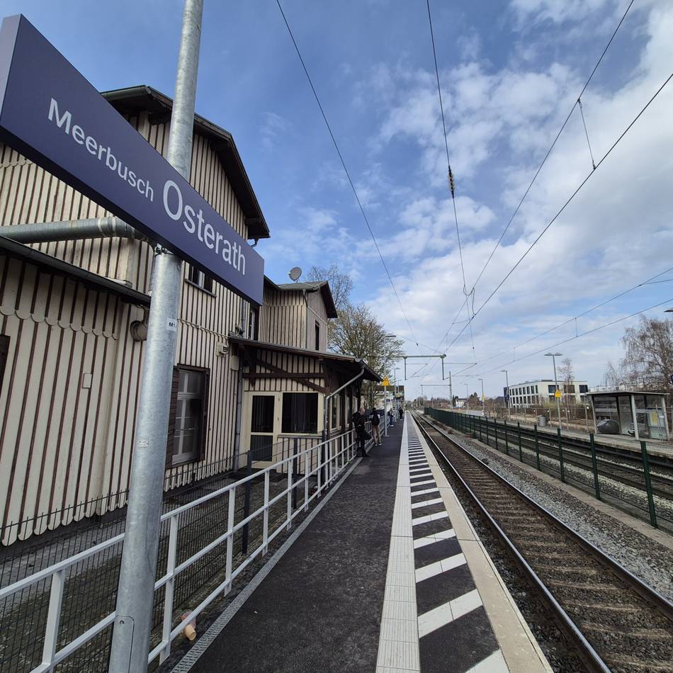 Auswertung des VRR für Meerbusch: Gute Noten für den Osterather Bahnhof