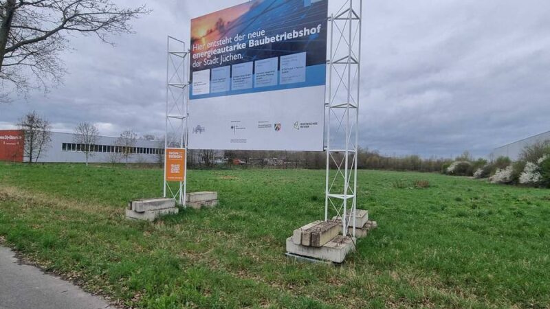 Gelände an der B59 in Jüchen: Erste Ideen zum neuen Bauhof vorgestellt