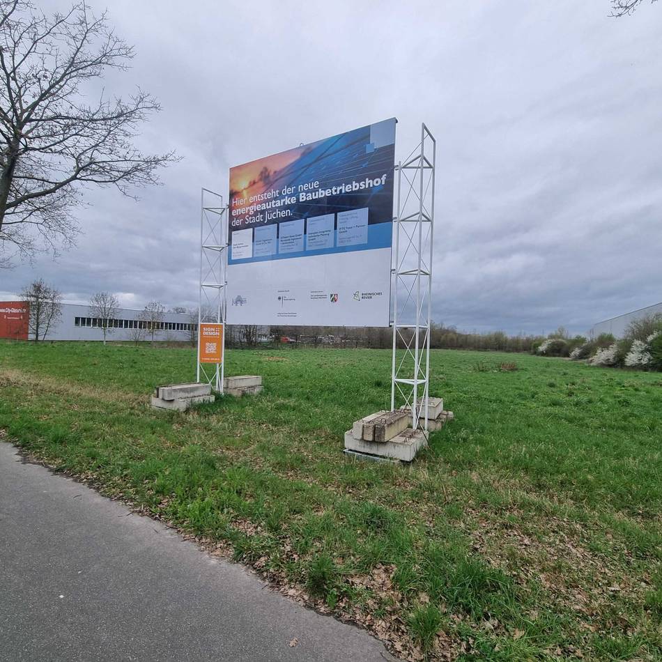 Gelände an der B59 in Jüchen: Erste Ideen zum neuen Bauhof vorgestellt