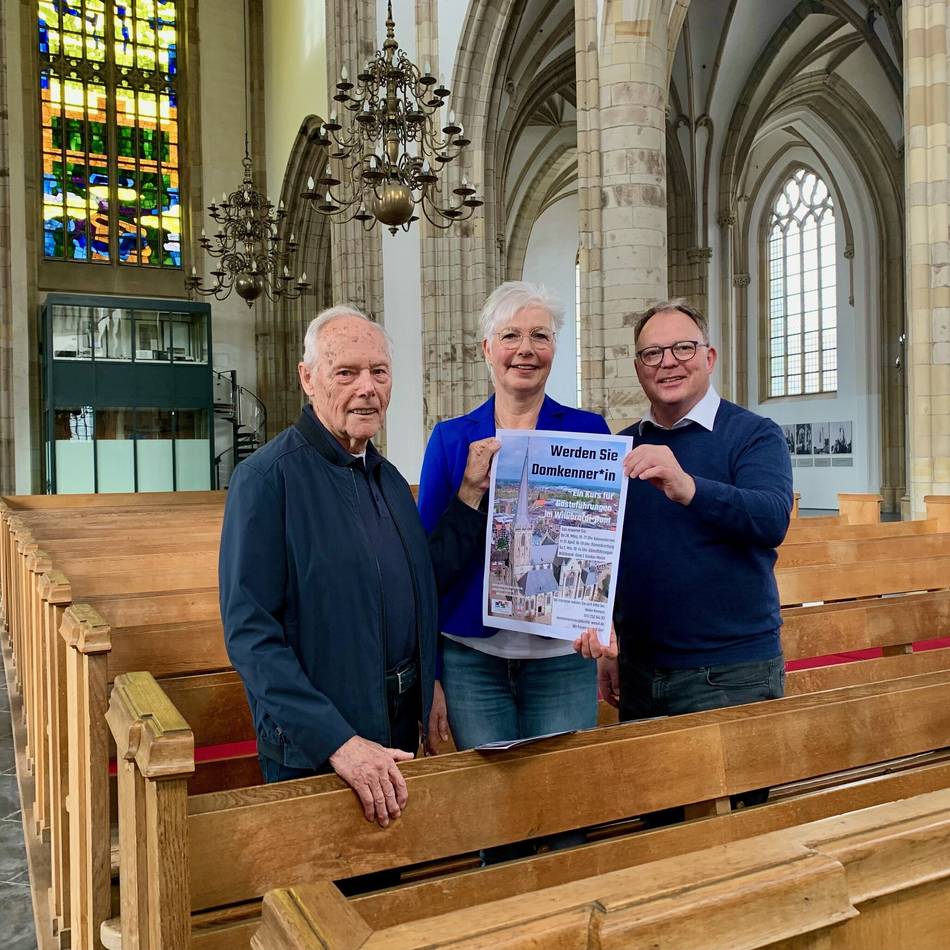 „Das kleine Einmaleins für Gästeführungen“ : Den Weseler Willibrordi-Dom kennenlernen und selbst Besucher führen