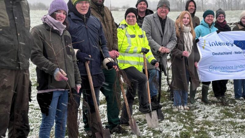 Interreg-Projekt: 360 Meter Hecke als Schutzraum für Tiere und für mehr Biodiversität