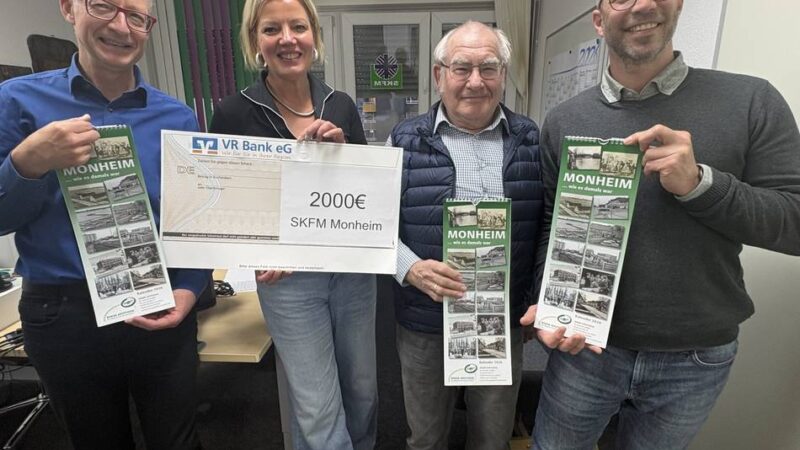 Monheim: Rhein-Apotheke übergibt Spende an den SKFM