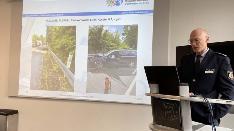 Kreispolizei stellt Zahlen für 2025 vor: Mehr Verkehrsunfälle, aber weniger Tote