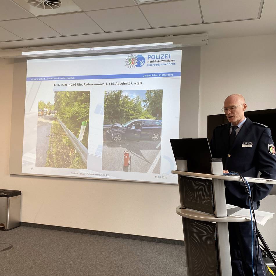 Kreispolizei stellt Zahlen für 2025 vor: Mehr Verkehrsunfälle, aber weniger Tote