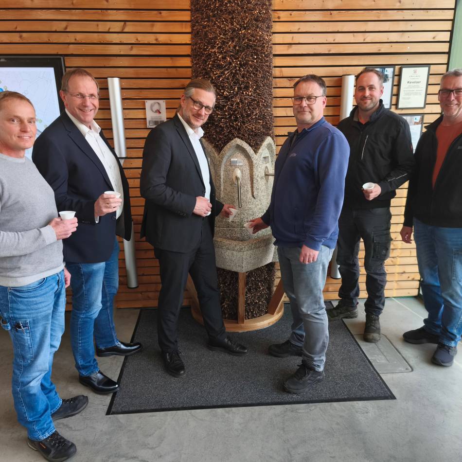 Kevelaers neueste Attraktion: Trinkbrunnen im Solegarten geht an den Start