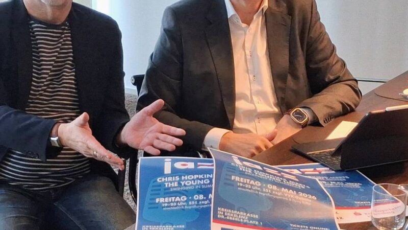 Jazz über den Dächern von Erkelenz: Chris Hopkins & Young Lions gastieren am 8. Mai in der KSK-Hauptstelle