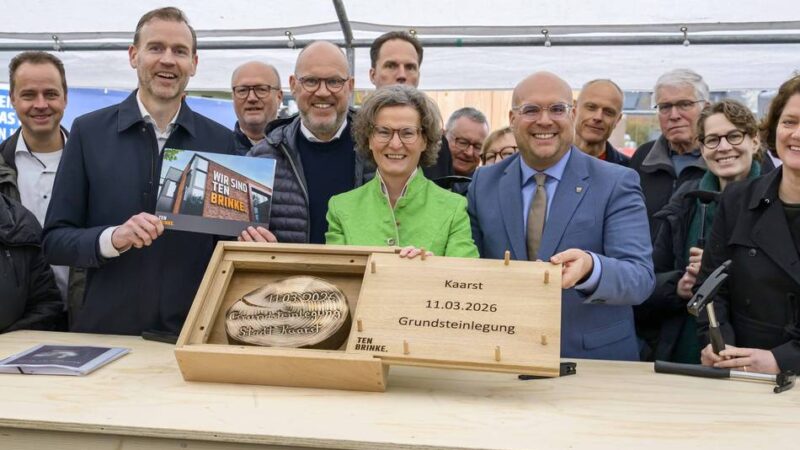 Grundstein für 21 Sozialwohnungen in Kaarst gelegt: „Sie haben an dieser Stelle alles richtig gemacht“