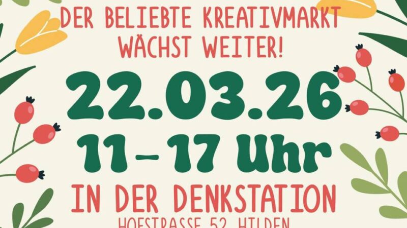 Kreativmarkt in Hilden: „Mit Herz & Hand“ in der Denkstation