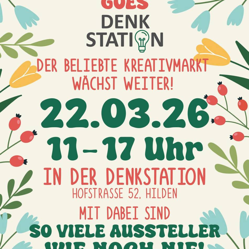 Kreativmarkt in Hilden: „Mit Herz & Hand“ in der Denkstation