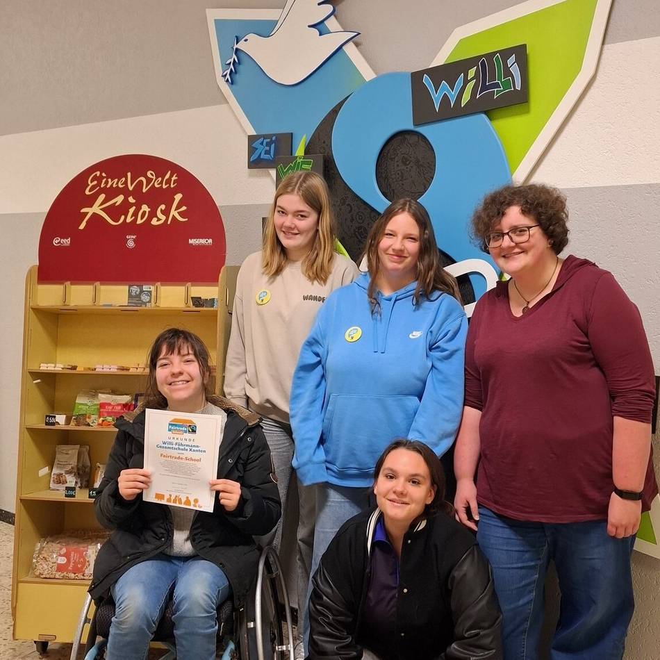 Titel wurde bestätigt: Gesamtschule Xanten bleibt Fairtrade-Schule