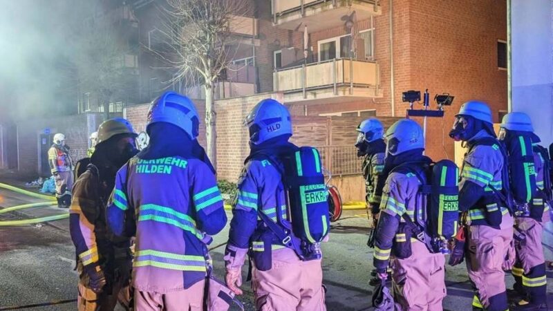 Feuer in Tiefgarage Gerresheimer Straße in Hilden: Polizei: Es war Brandstiftung