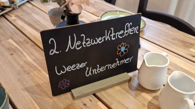Möglichkeit zum Austausch: Treffen für Weezer Unternehmer