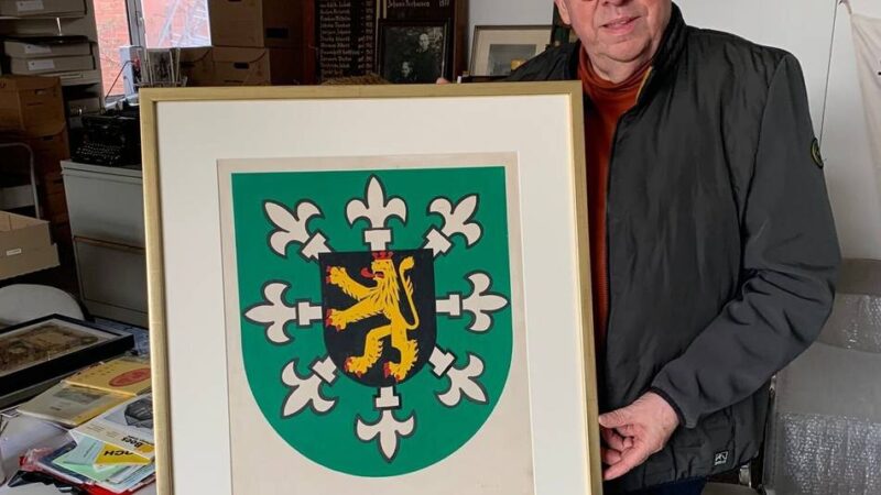 Echte Detektivarbeit: Das vergessene Wappen der alten Gemeinde Pfalzdorf wurde wiederentdeckt