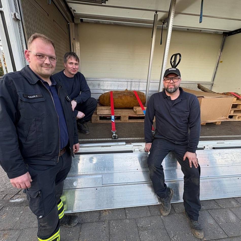 Uniformierte im Großeinsatz: Bombenfund in Haldern – 2600 Menschen mussten aus ihren Häusern