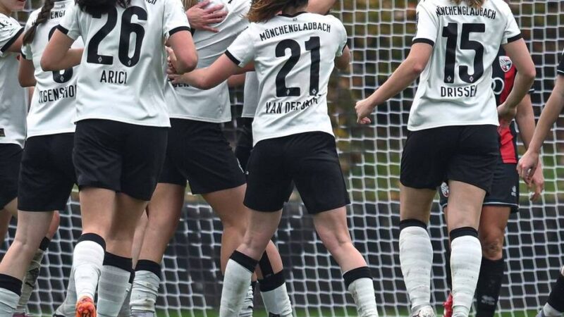 Wichtiger 5:0-Erfolg gegen Wolfsburg II: Kantersieg für Borussia-Frauen im Tabellenkeller