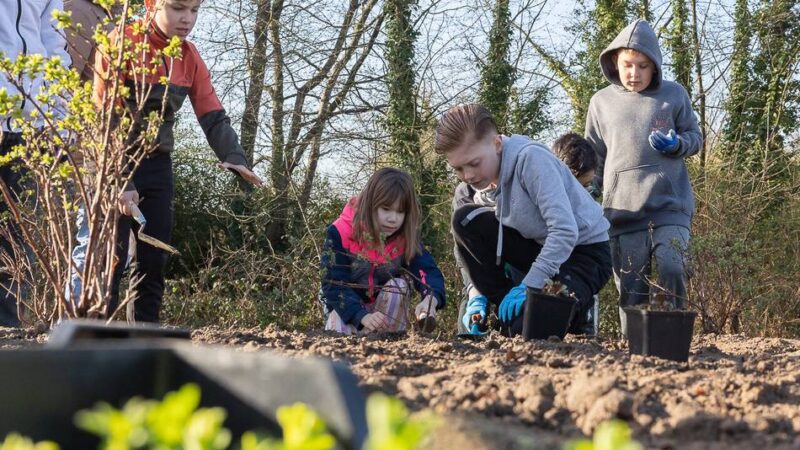 Essbarer Waldgarten in Mönchengladbach: Schüler übernehmen Patenschaft für „grünes Klassenzimmer“
