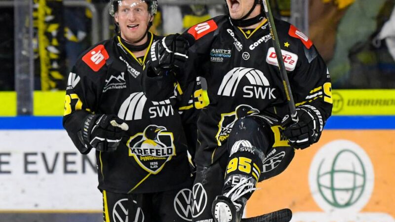 Bei den Krefeld Pinguinen: 33-Spiele-Serie endet – doch den Pinguinen ist es egal