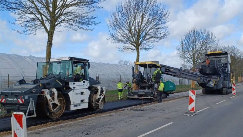 Finale Phase:  Bauarbeiten an der K11 nähern sich dem Ende