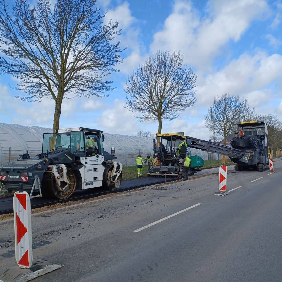 Finale Phase:  Bauarbeiten an der K11 nähern sich dem Ende